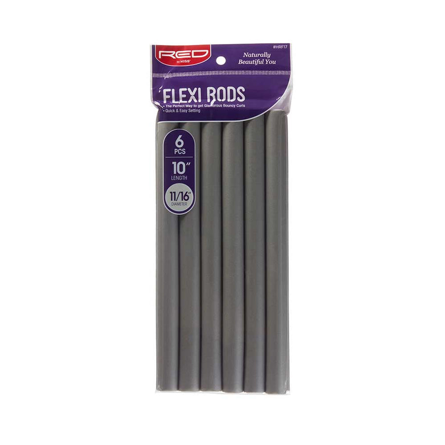 Red By Kiss Flexi Rods 10″ Length Gray