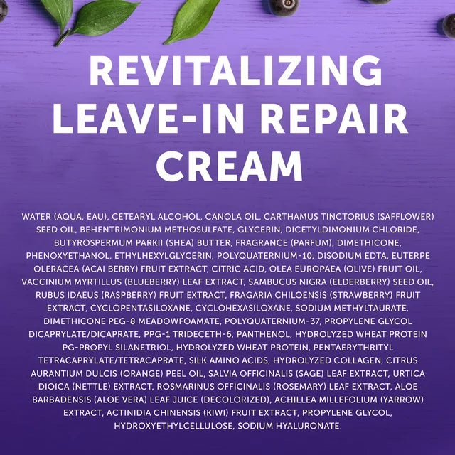 Cantu Revitalizing Leave-In Repair Cream with Acai Berry and Shea Butter 340g/12oz
