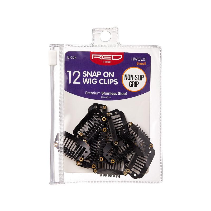 Red By Kiss Wig Clips (12pcs) Black