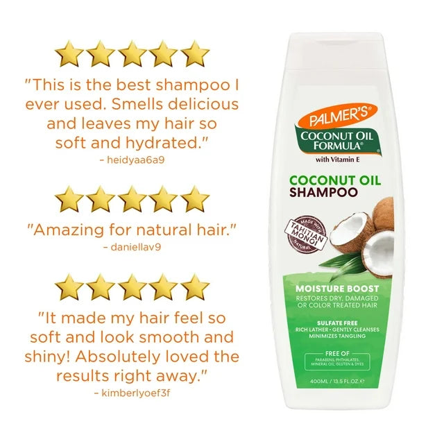 Palmer's Coconut Oil Formula Coconut Oil Moisture Boost Shampoo 400ml