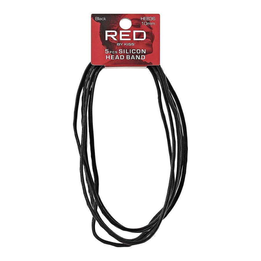 Red By Kiss Silicon Elastic Sport Headband 10mm (5pcs)