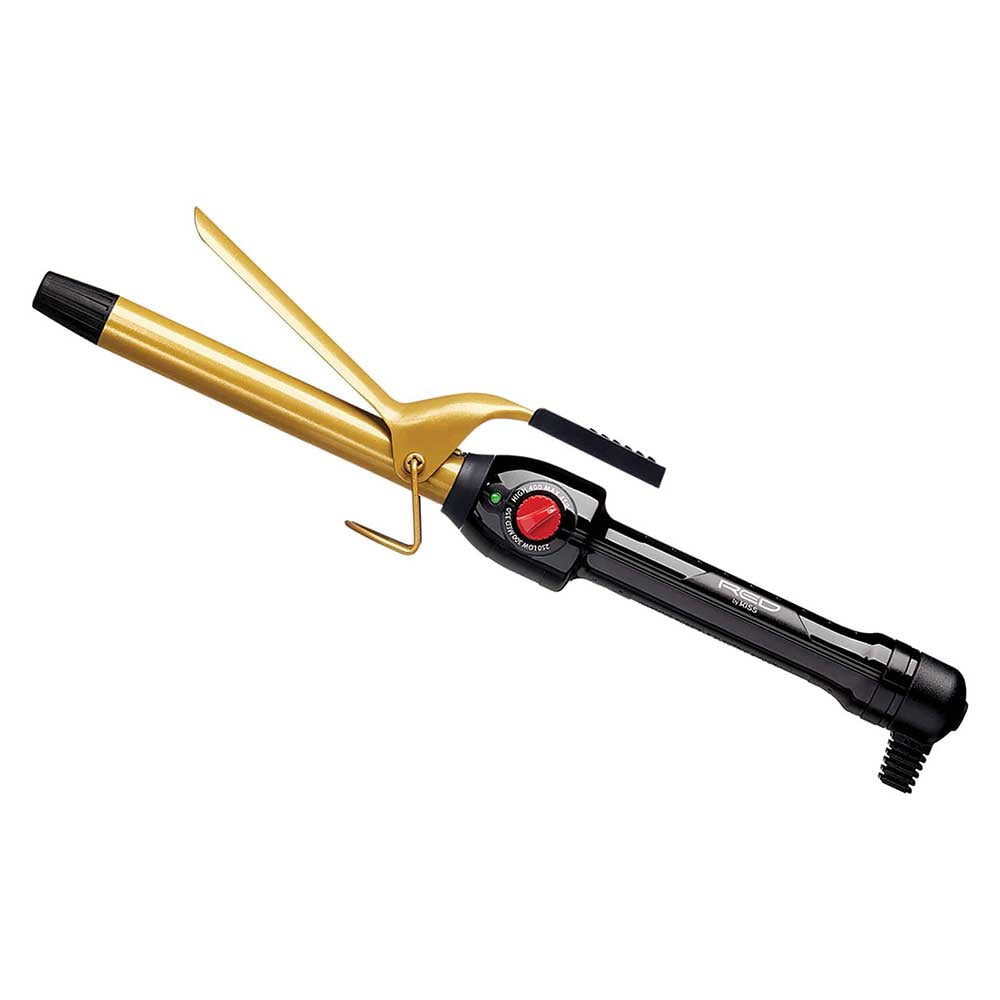 Red By Kiss Ceramic Tourmaline Professional Curling Iron 3/4"