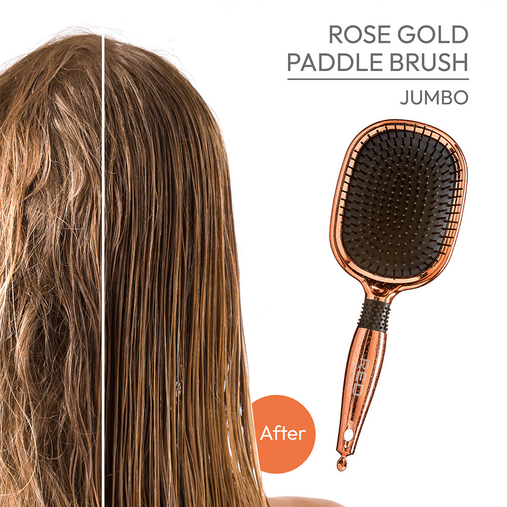Red By Kiss Rose Gold Chrome Paddle Brush  Perfect for Blow Drying