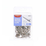 Red By Kiss Silver Single Prong Clip 1 3/4″ (40 PCS)