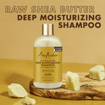 Shea Moisture Raw Shea Butter Hair Care Kit Shampoo 384ml Conditioner 384ml Detangler 237ml