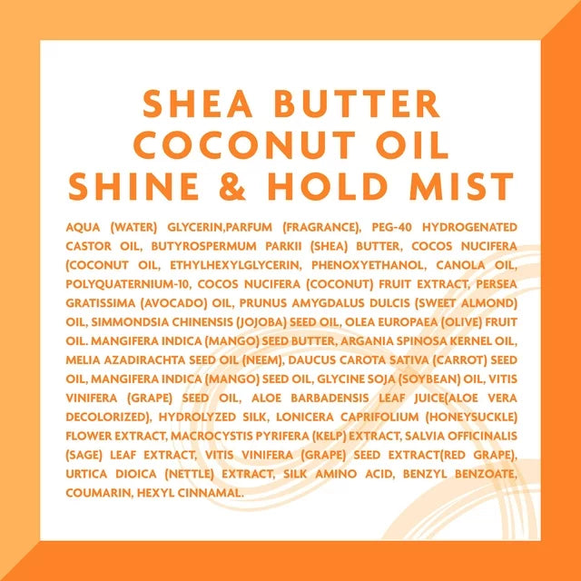 Cantu Coconut Oil Shine & Hold Mist with Shea Butter 237ml/8oz