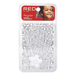 Red By Kiss Regular Hair Beads (200pcs) Clear