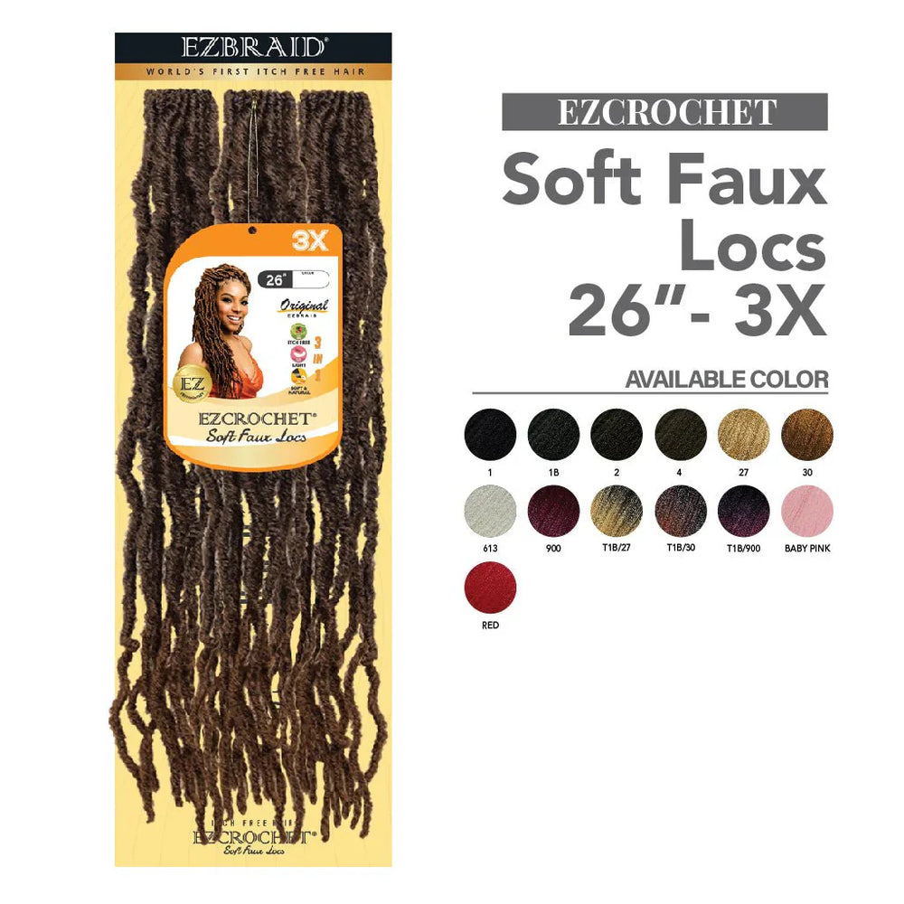 EZCROCHET Soft Faux Locs 26"-3X