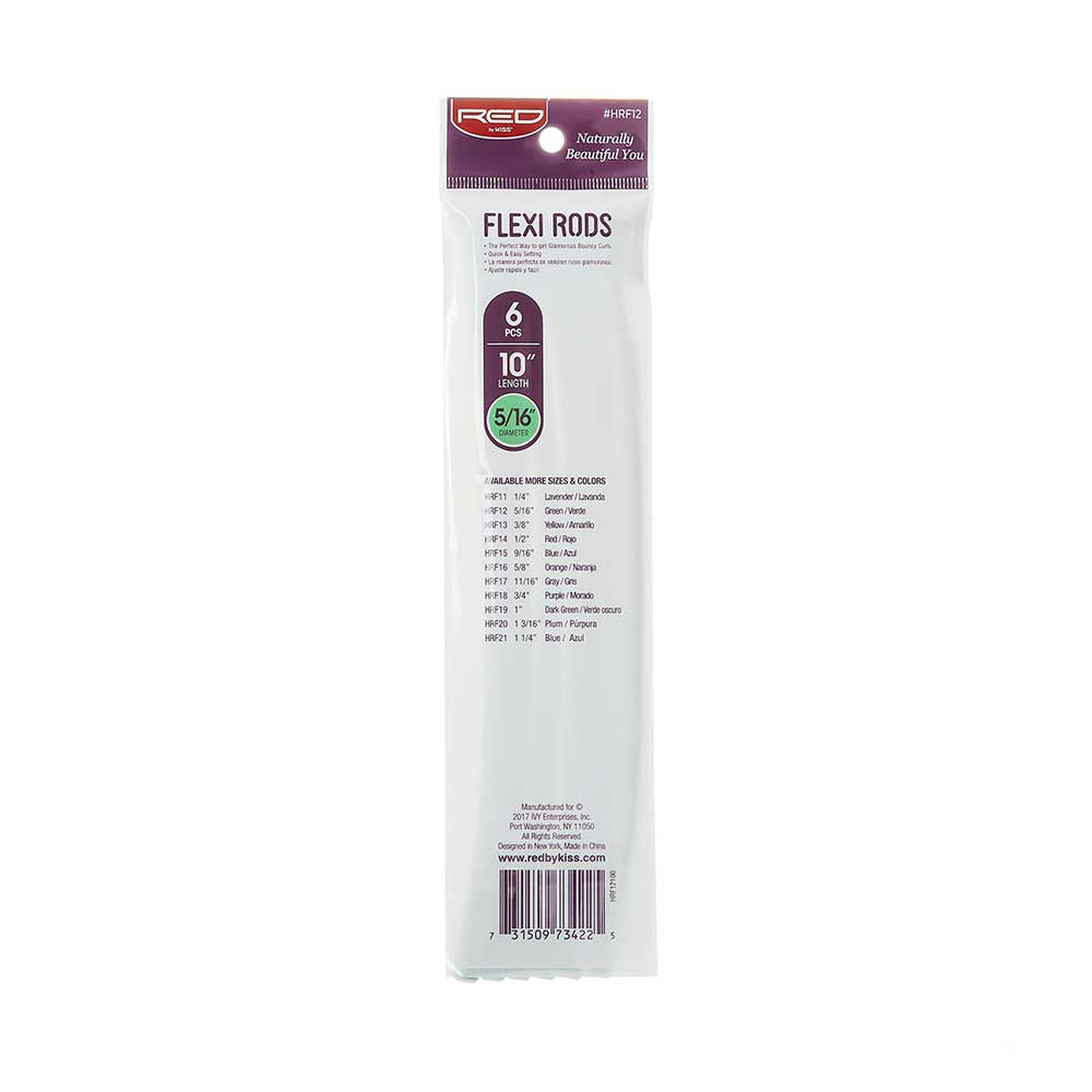 Red By Kiss Flexi Rods 10″ Length GREEN