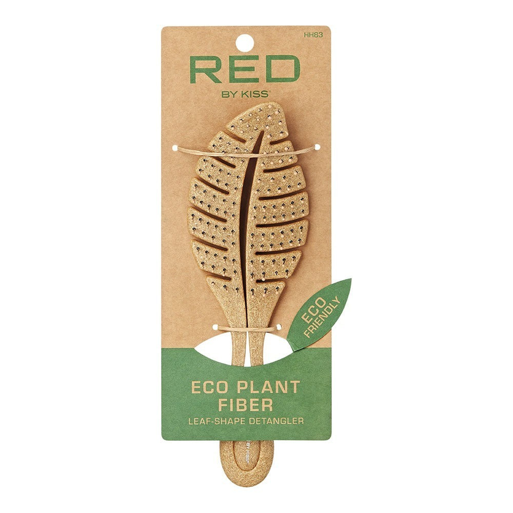 Red By Kiss Eco Plant Fiber Leaf Shape Detangler Brush