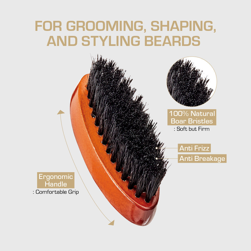 Red By Kiss Premium Beard Medium Soft Pocket Brush