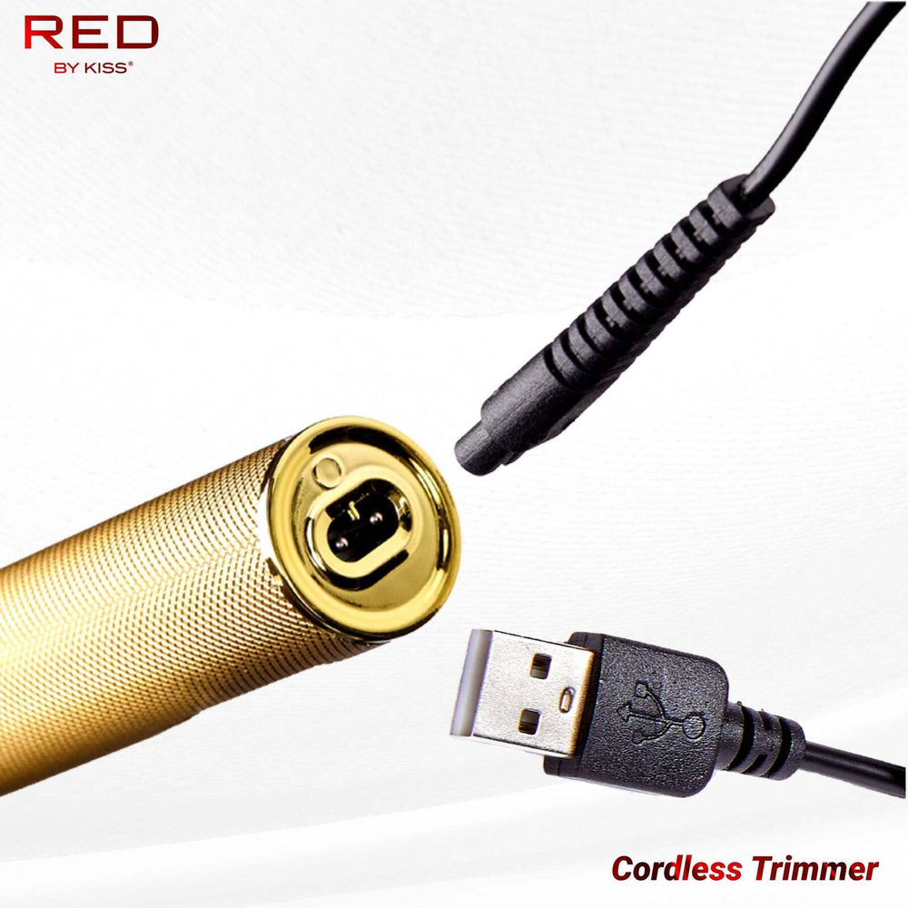 Red By Kiss Cordless Precision Blade Trimmer Gold