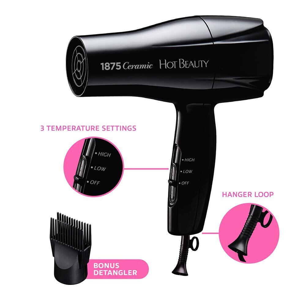 Red By Kiss 1875 Ceramic Styling Dryer Mid Size