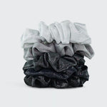 Kitsch Scrunchies Metallic (Black/Gray)