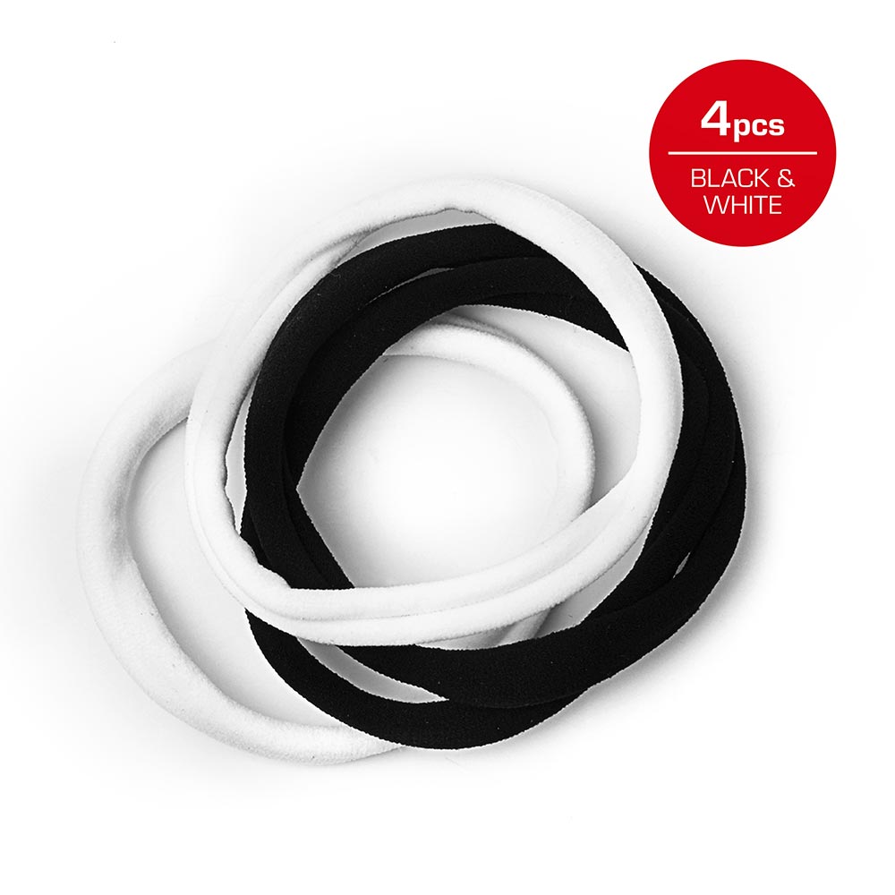 Red By Kiss Ponytail Holder Black&White LARGE