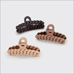 Kitsch Eco-Friendly Chain Claw Clip 3pc Set