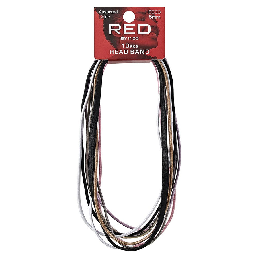 Red By Kiss Elastic Sport Headband (10pcs) Color Assorted