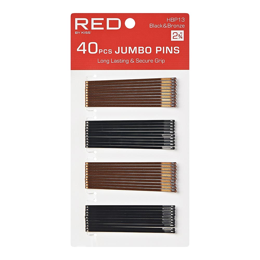 Red By Kiss  Bob Pins   Bronze black 2 3/4" 40 PCS