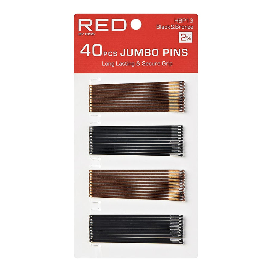 Red By Kiss  Bob Pins   Bronze black 2 3/4" 40 PCS