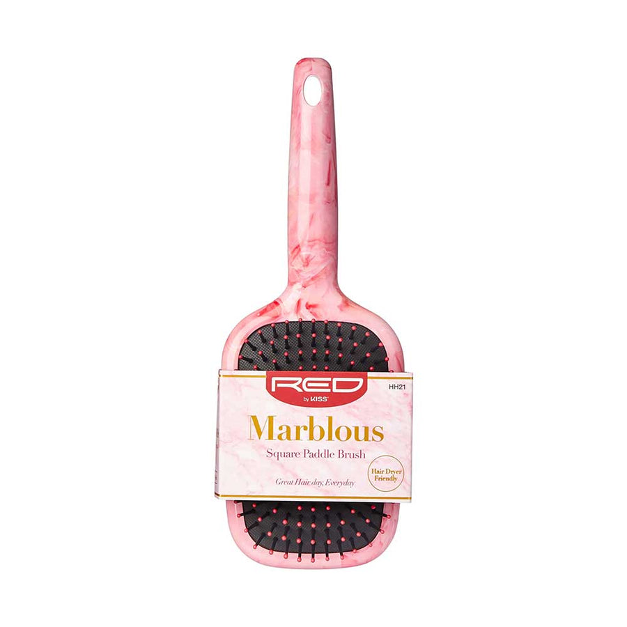 Red By Kiss Marblous Paddle Square Brush  For Great Hair Day, Everyday