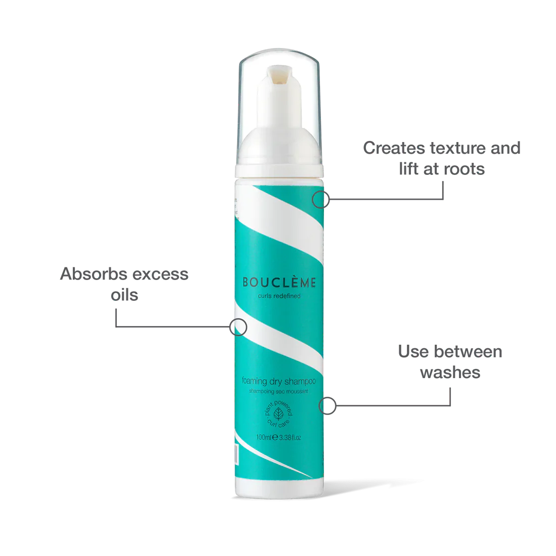 Boucleme Foaming Dry Shampoo 100ml/3.38oz