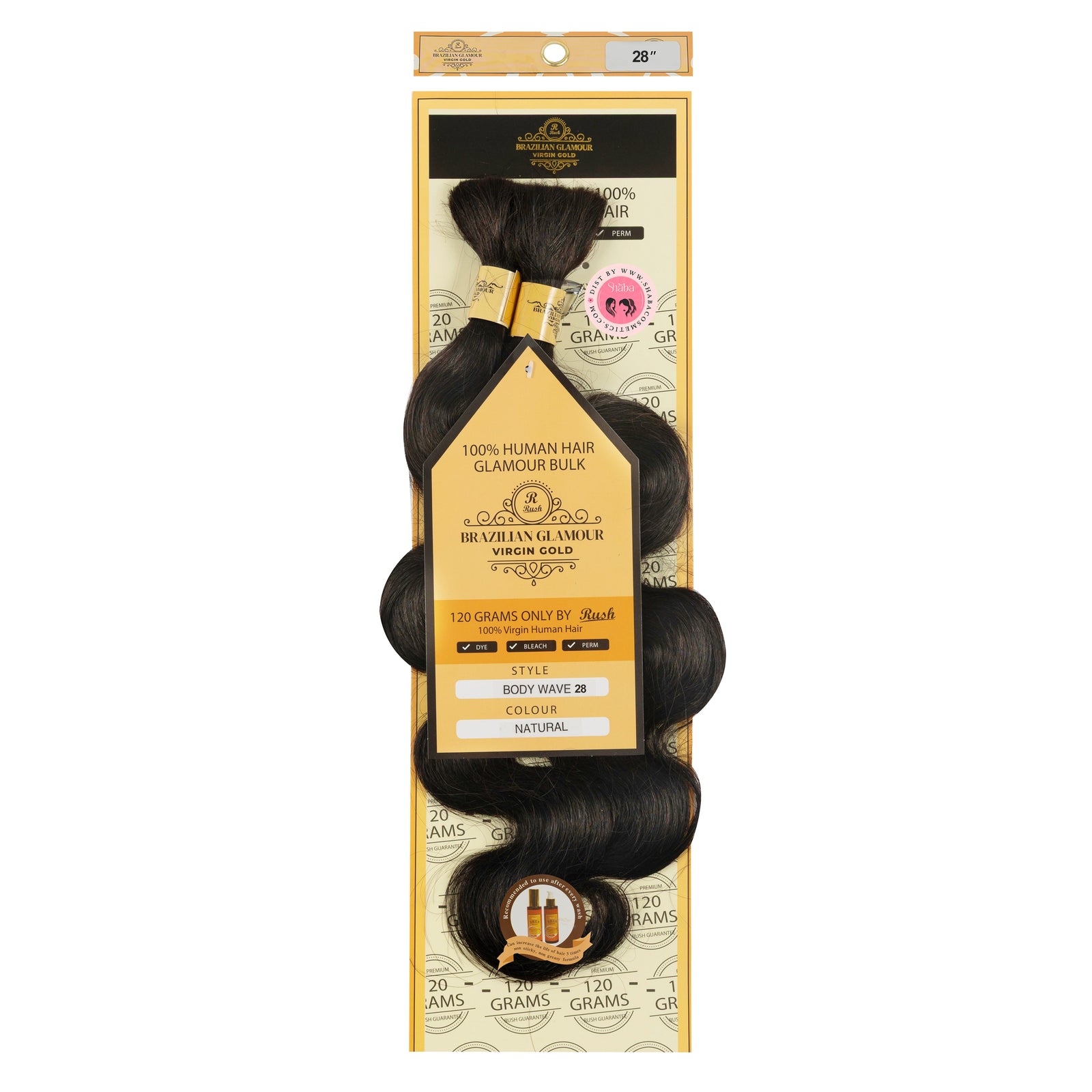 RUSH Glamour Virgin Gold 100% Human Hair Body Wave Bulk