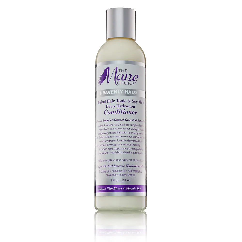 The Mane Choice Heavenly Halo Herbal Hair Tonic & Soy Milk Deep Hydration Conditioner 237ml