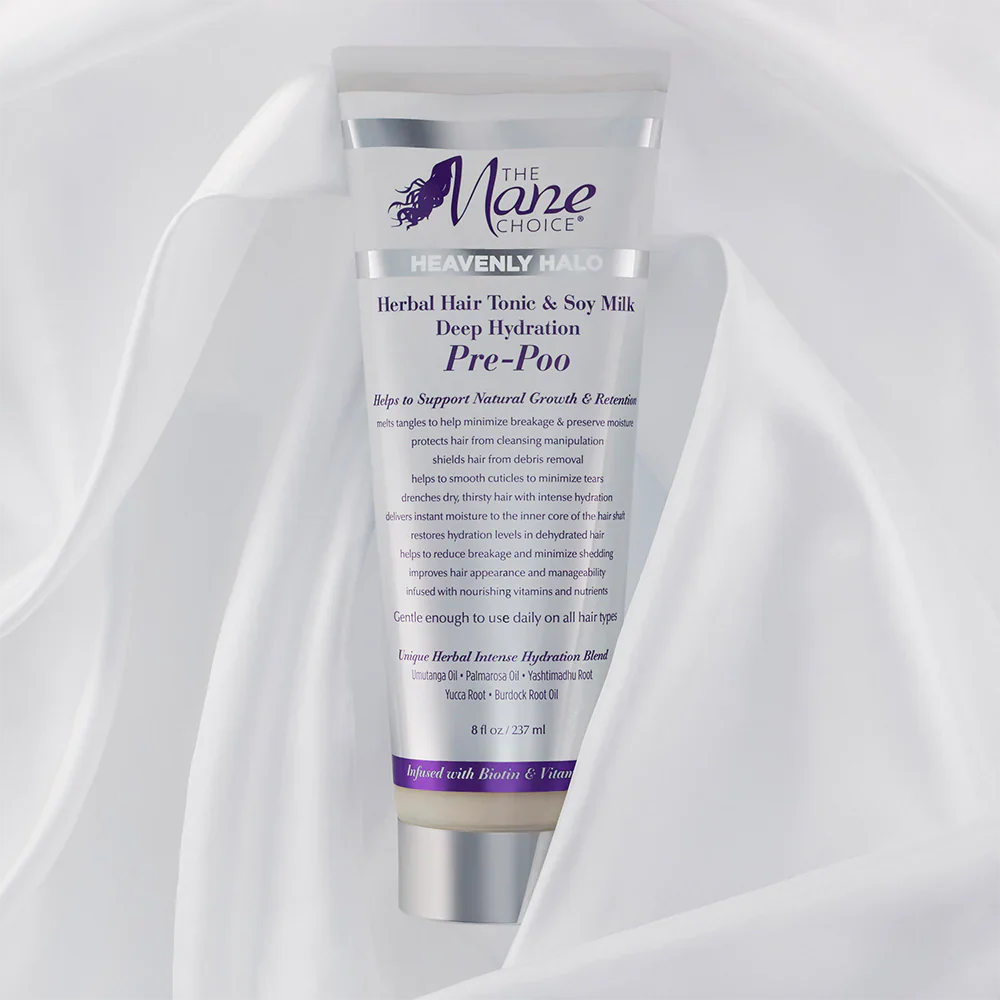 The Mane Choice Heavenly Halo Herbal Hair Tonic & Soy Milk Deep Hydration Pre-Poo 237ml