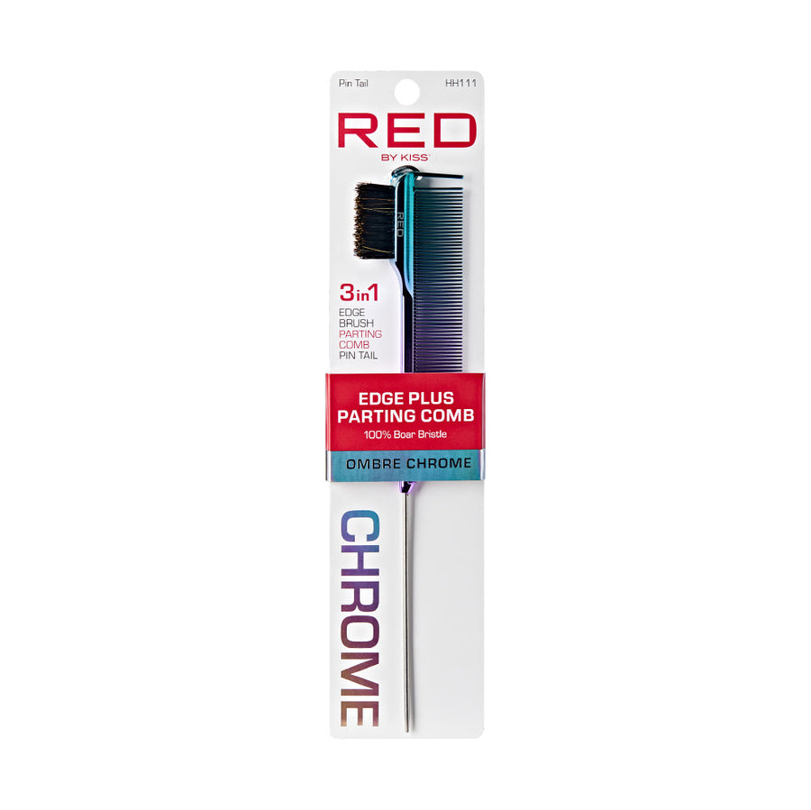 Red By Kiss 100% Boar Bristle 3-in-1 Edge & Parting pin tail  Comb