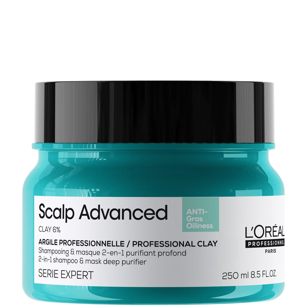 L'Oréal Professionnel Scalp Advanced Anti-Oiliness 2-In-1 Shampoo & Mask 250ml