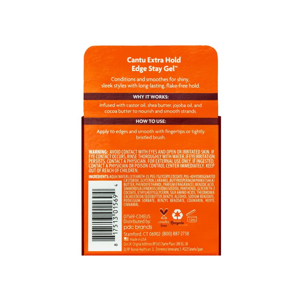 Cantu Extra Hold Edge Stay Gel 64g/2.25oz