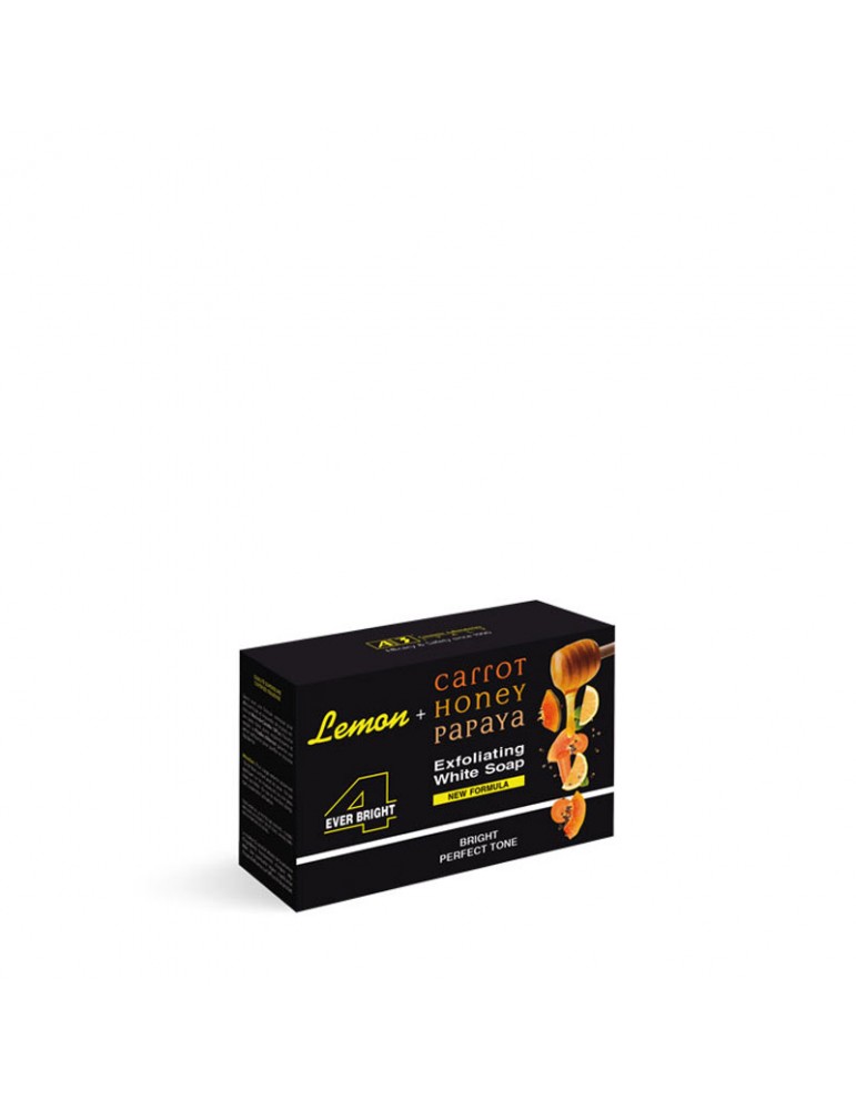 A3 Lemon, Carrot, Honey & Papaya Exfoliating White Soap 200ml