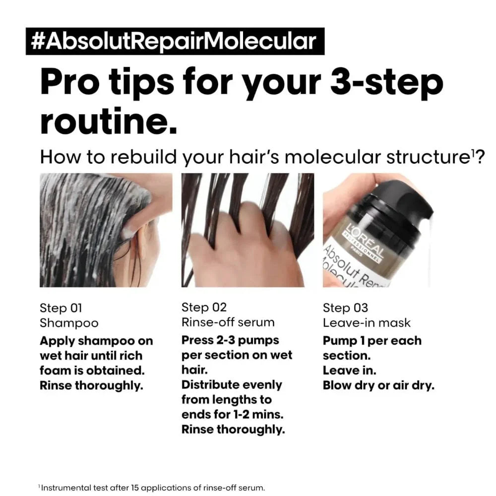 L'Oréal Professionnel Absolut Repair Molecular Shampoo 500ml