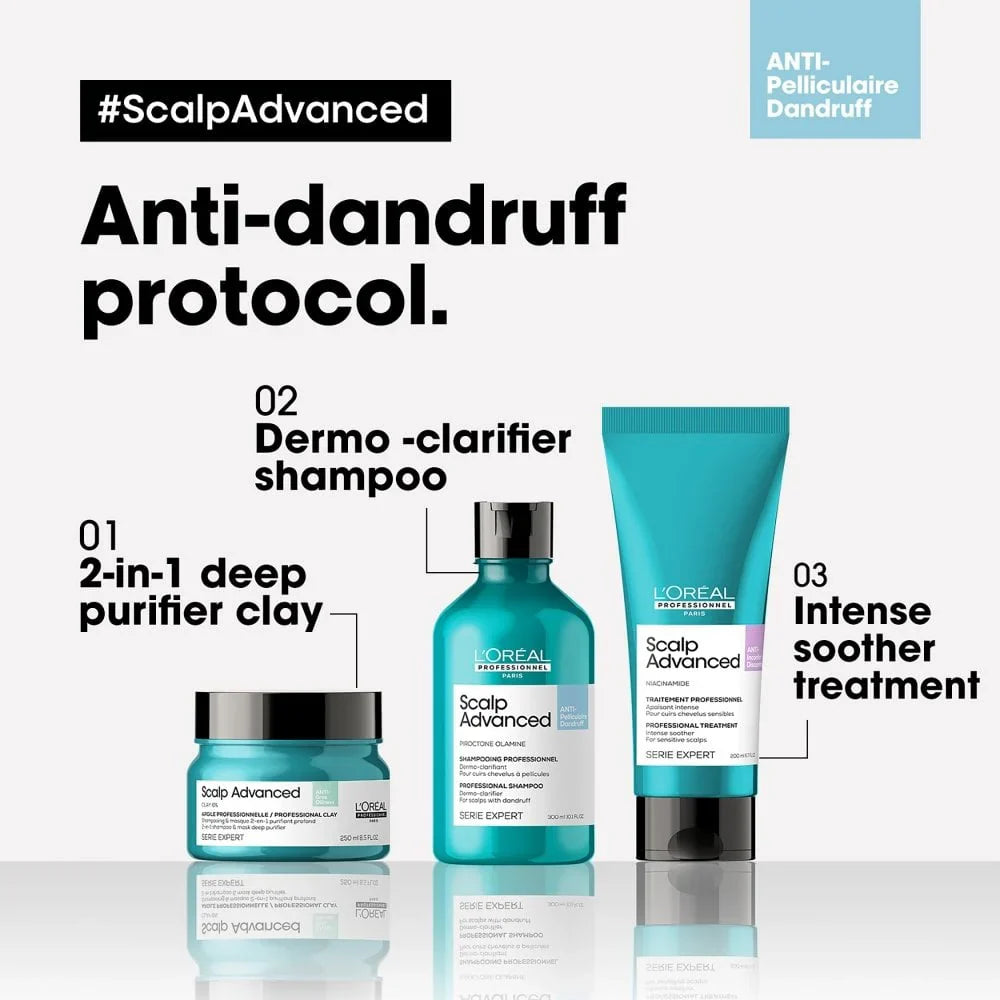 L'Oreal Professionnel Serie Expert Scalp Advanced Anti-Dandruff Dermo-Clarifier Shampoo 300ml