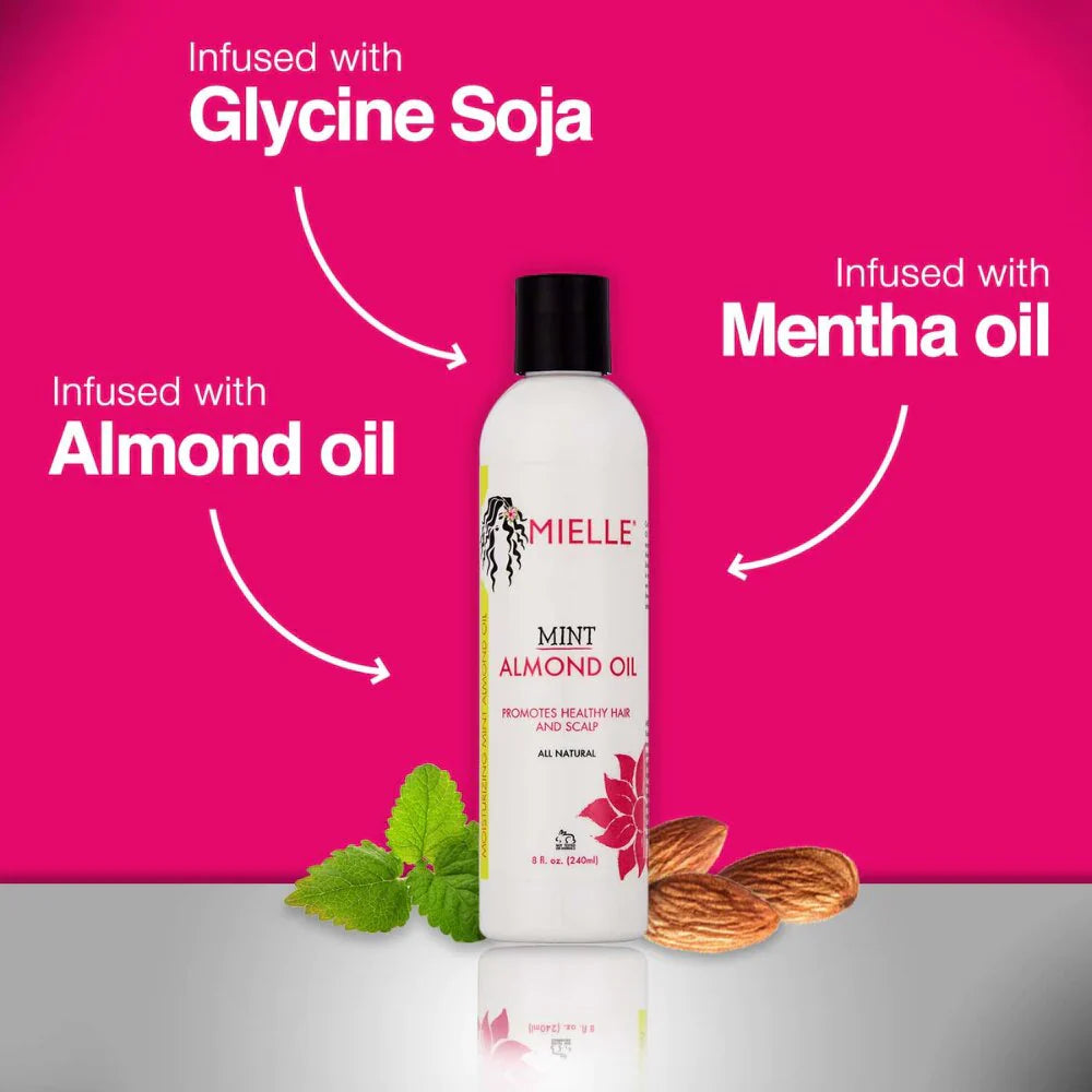 MIELLE Mint Almond Oil 8OZ