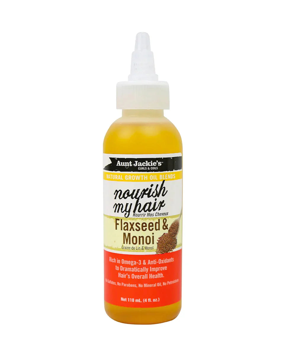 Aunt Jackie's Curls & coils  Nourish My Hair Flaxseed & Monoi 118ml/4oz