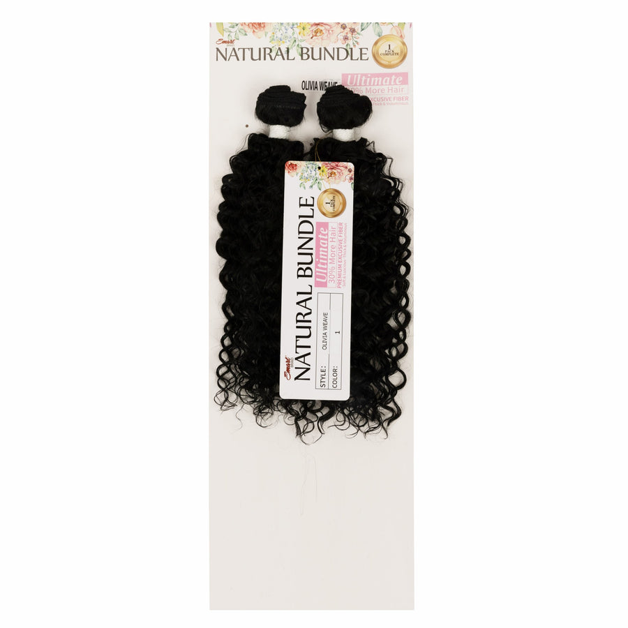 Smart Natural Bundle Ultimate Premium Fiber Hair – Super Soft & Luscious |18 Inches 2X Olivia Weave