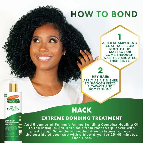 Palmer's Coconut Oil Formula Amino Bonding Complex Bonding Conditioning Masque 355ml