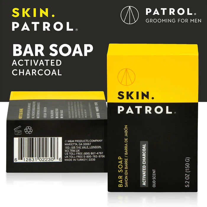 Bump Patrol Activated Charcoal Bar Soap 150g