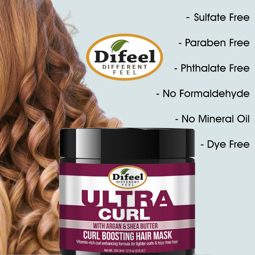 Difeel Ultra Curl with Argan & Shea Butter Curl Boosting Hair Mask