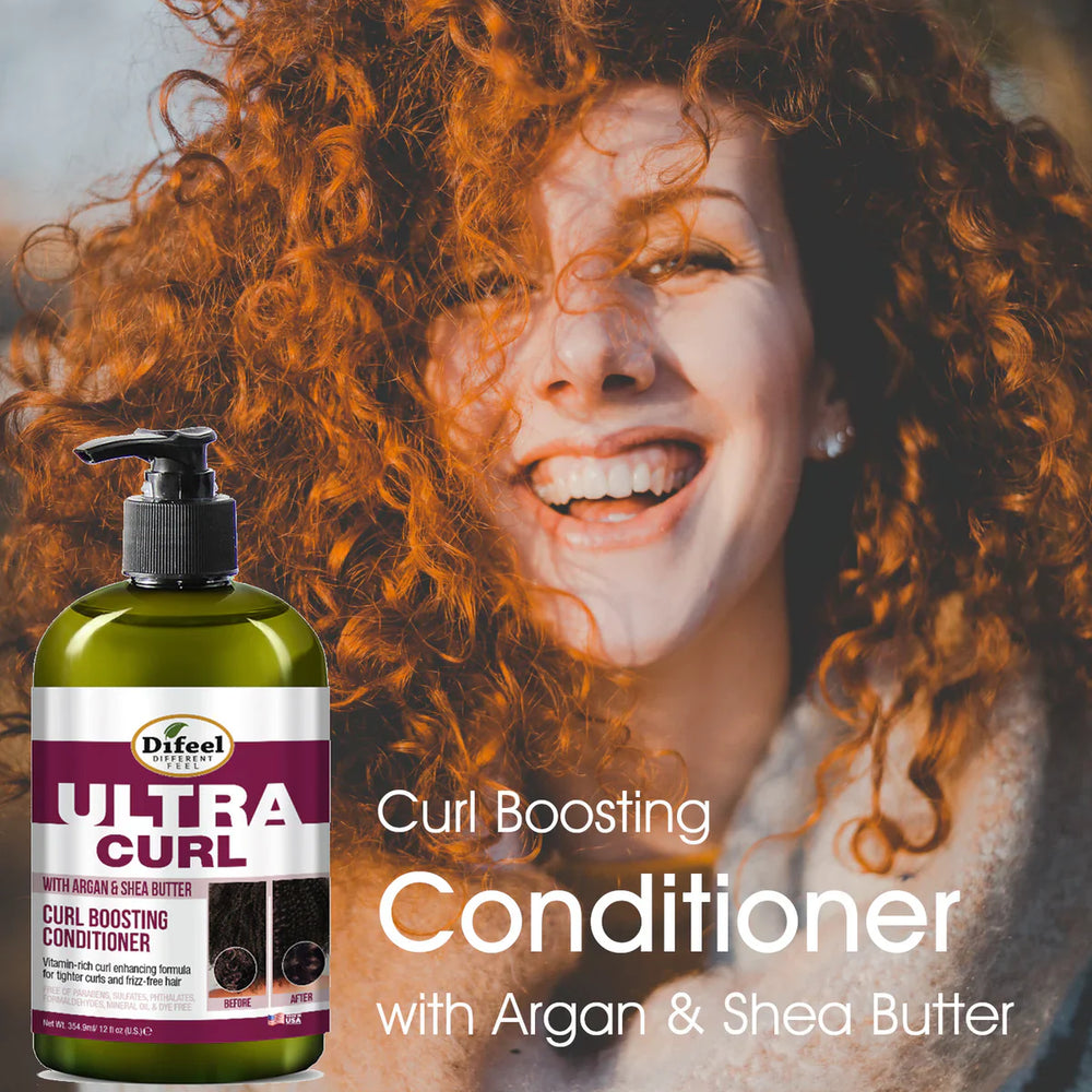 Difeel Ultra Curl with Argan & Shea Butter Curl Boosting Conditioner 12oz