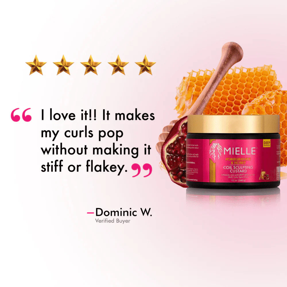 Mielle Pomegranate & Honey Curl Sculpting Custard 340g