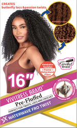 Vivitress Pre-Fluffed 3x16" Waterwave Fro Twist