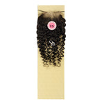 RUSH Temptation 100% Virgin Brazilian Full HD Lace Closure Jerry Curl 4x4