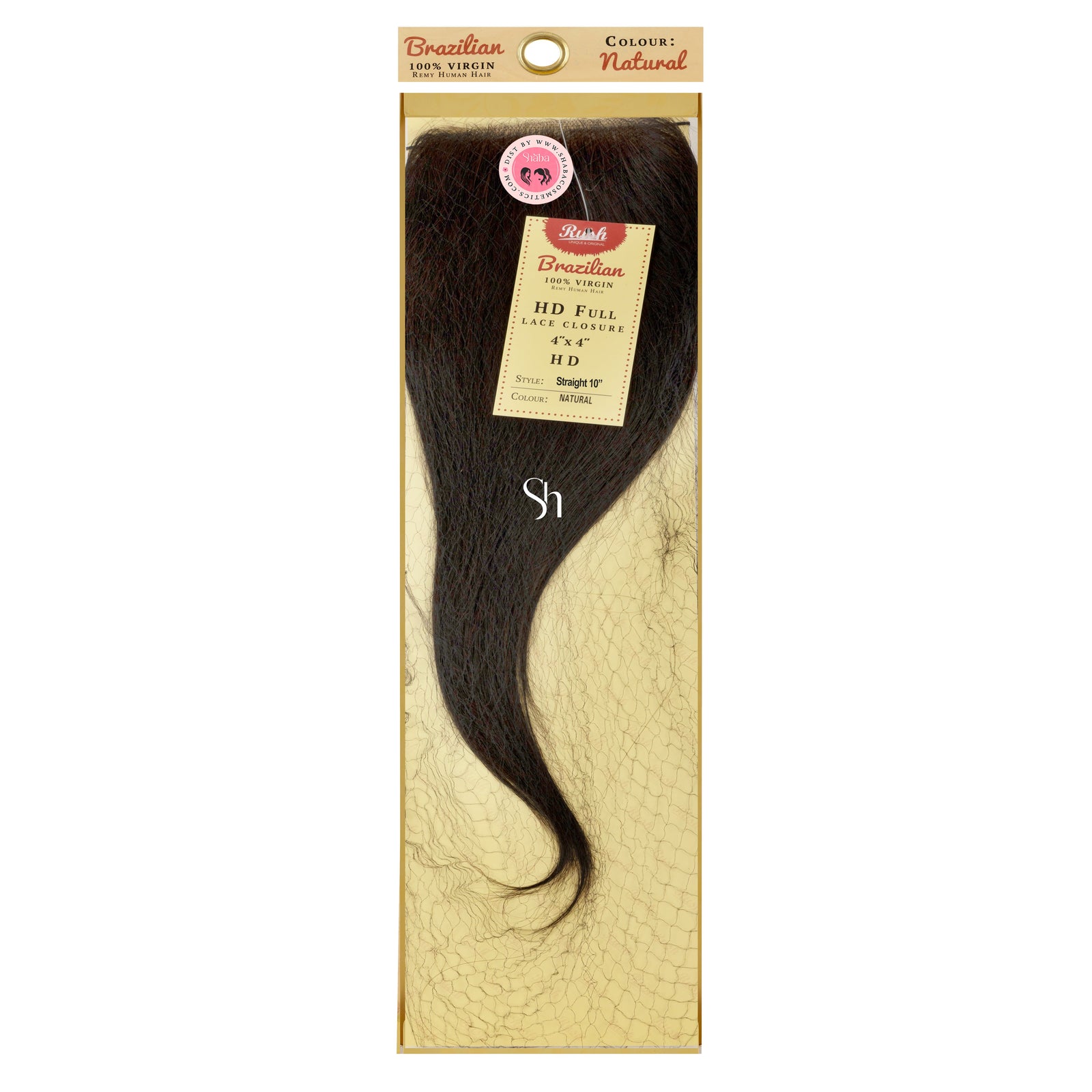RUSH Temptation 100% Virgin Brazilian Full HD Lace Closure Straight 4x4