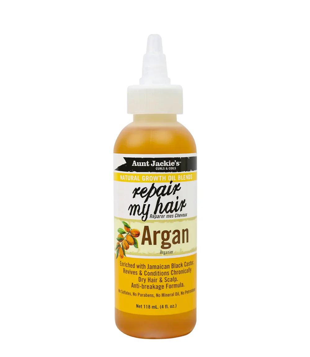 Aunt Jackie's Curls & coils  Repair My Hair Argan  Oil 118ml/4oz