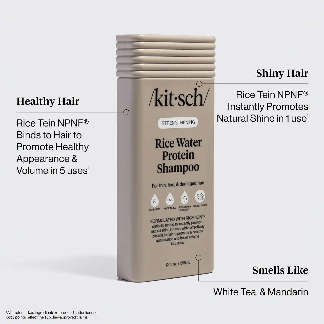Kitsch Strengthening Rice Water Shampoo 355ml