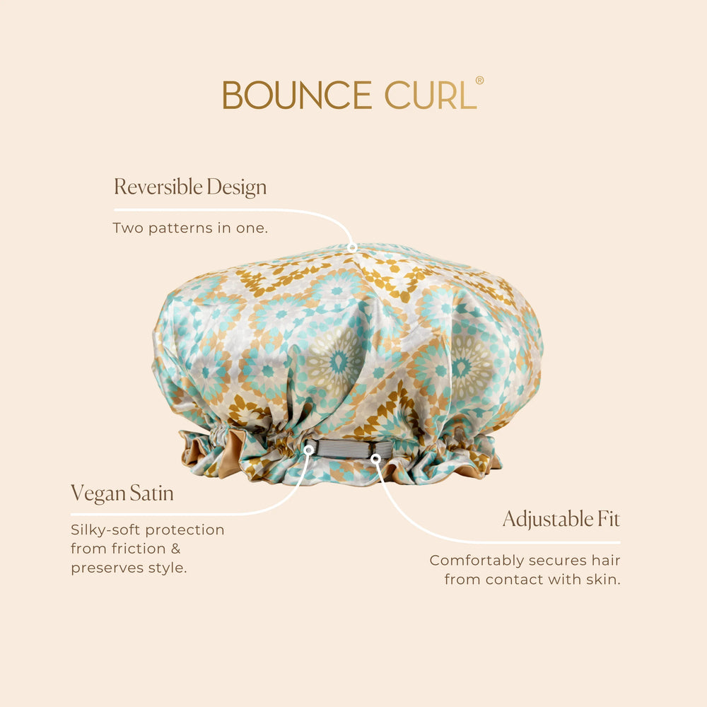Bounce Curl Reversible Satin Hair Bonnet Red