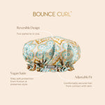 Bounce Curl Reversible Satin Hair Bonnet Red