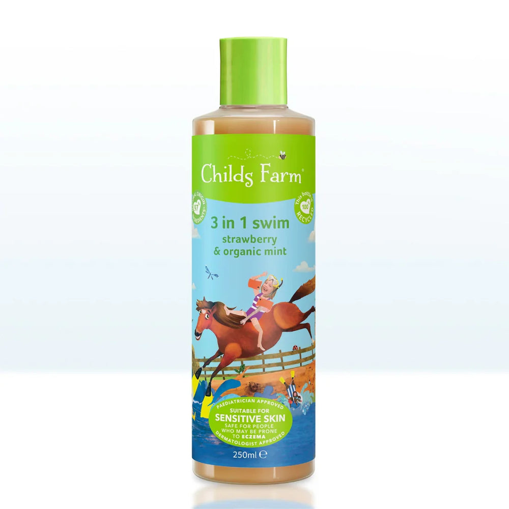 Childs Farm Sensitive Skin Experts Strawberry & Organic Mint 3 In 1 Swin 250ml
